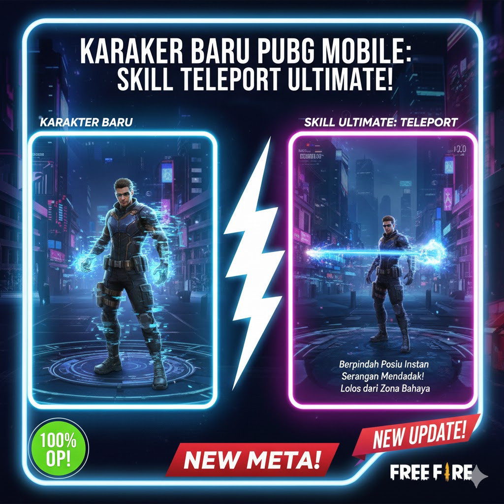 Karakter Baru PUBG Mobile: Skill Teleport Ultimate!