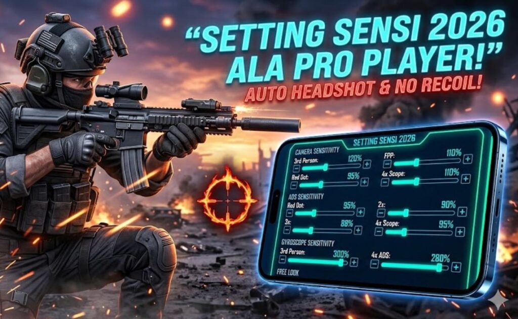 Setting Sensitivitas PUBG Mobile 2026 Terbaik ala Pro Player