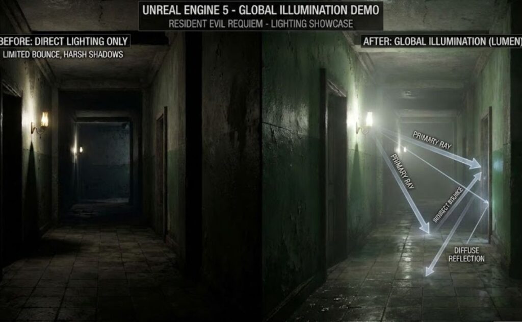 Menjelaskan Fitur Global Illumination di Resident Evil Requiem